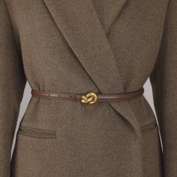 Dames Riem Echt Leer met Gouden Knoop Gesp - Stijlvol voor J, Kleding | Dames, Verzenden, Nieuw