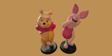 Disney - Winnie lourson et porcinet - 2 - Lot de 2 Winnie, Nieuw