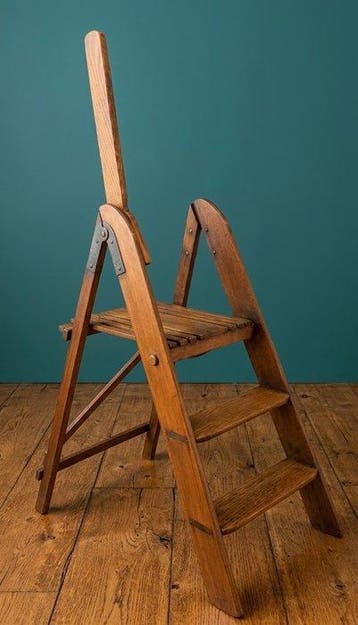 Weegschaal - Hout - van de bibliotheek