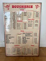 Prijsbord van de slager - Reclamebord - Metaal
