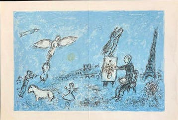 Marc Chagall (1887-1985) - Le Peintre et son double