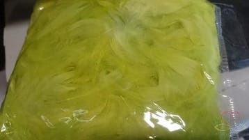 Veren Echte veertjes Limegroen 5 gram, Ophalen of Verzenden, Nieuw