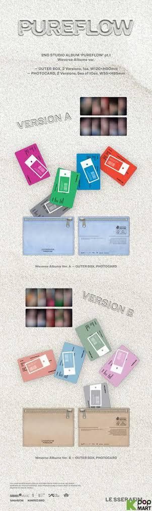 kpop merchandise - Le Sserafim - Pureflow pt.1 (accessoires), Verzenden, Zo goed als nieuw