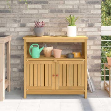 vidaXL Tuin Console Tafel Licht acacia 80 x 35 x 75 cm, Verzenden, Nieuw