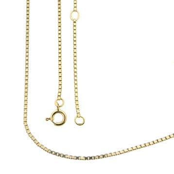 Gouden Venetiaanse schakelketting, Ophalen of Verzenden, Gebruikt, Goud, Goud