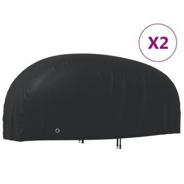 vidaXL Motorhoezen 2 st 265x105x125 cm 210D oxford stof, Motoren, Verzenden, Nieuw