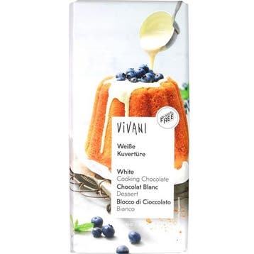 Kookchocolade Wit Biologisch 150g, Verzenden, Nieuw