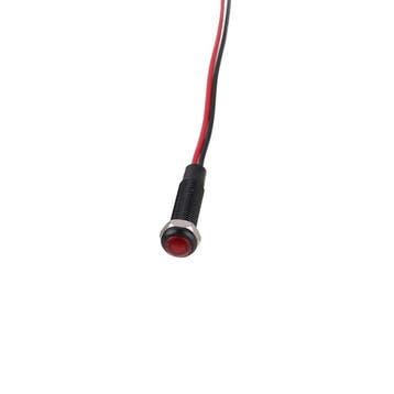 Mini LED indicatielampje - Rood - 6mm - 12/24V, Ophalen of Verzenden