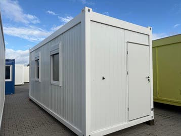 Kantoorunit - 6 x 2,5 meter | 2 zijramen links (NU625WZR2L), Ophalen of Verzenden