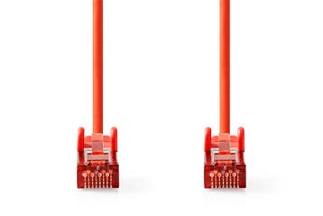Nedis Netwerkkabel S/FTP CAT6 kabel - 1 meter (Rood), Ophalen of Verzenden, Nieuw