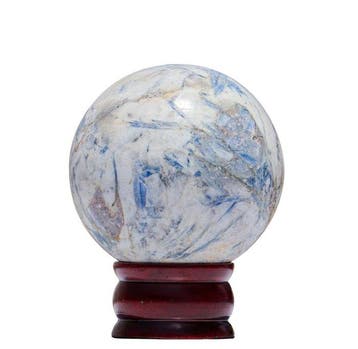 100 mm Zeldzame Blauwe Kyaniet Bol – Luxe Mineralen