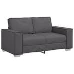 vidaXL Loveseat Grijs 160 cm Nep Leer, Verzenden, Nieuw, Leer, 150 tot 200 cm