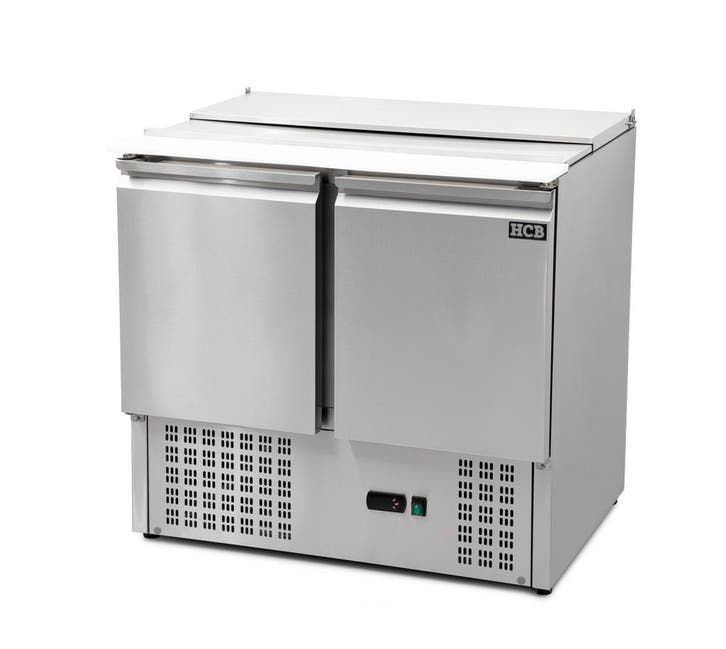 HCB Basic-line Saladette koelwerkbank - 2 deuren - 90 cm -, Zakelijke goederen, Horeca | Keukenapparatuur, Nieuw in verpakking