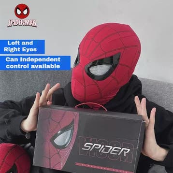 Miles Morales Spider-Man Masker met Bewegende Ogen - 1:1 Sch