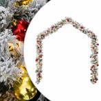 vidaXL Kerstslinger met kerstballen en LED-lampjes 10 m PVC, Diversen, Verzenden, Nieuw