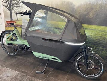 Als Nieuwe Lovens Explorer Bakfiets met Riem en Regenhuif, Ophalen of Verzenden, Zo goed als nieuw, 50 km per accu of meer, Overige merken