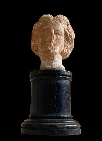 Oud-Grieks, Hellenistisch Aardewerk Beeld - 4 cm (Zonder