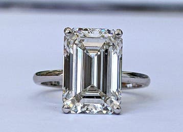 Zonder minimumprijs - Verlovingsring - 14 karaat Witgoud -, Sieraden, Tassen en Uiterlijk