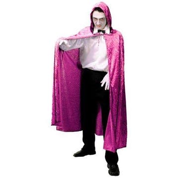 Lange cape met capuchon - Roze, Verzenden, Nieuw, Feestartikel