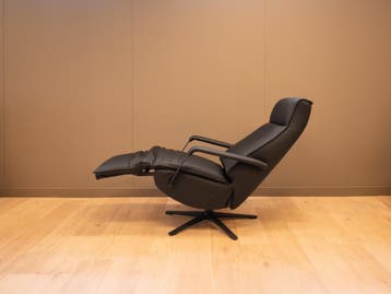 Relaxfauteuil S Hertogenbosch in echt leer, 2 motoren ACCU, Verzenden, Minder dan 75 cm, Nieuw, 50 tot 75 cm