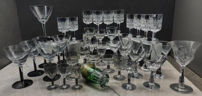Varie marche - Drinkset (45) - Kristal, Antiek en Kunst, Antiek | Meubels | Tafels