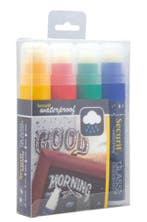 Watervaste krijtstift in rood, groen, geel, blauw met 7-1..., Verzenden, Nieuw in verpakking