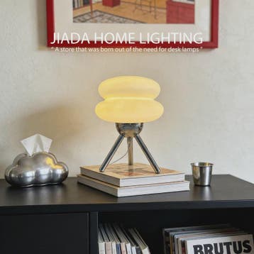 Vintage Glazen Tafellamp - Stijlvolle Decoratie voor Slaapka, Verzenden, Nieuw