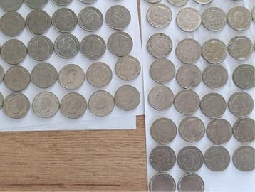 Zweden. Extra Set with 98 x 1 Crown Coins 1960-2010 Gustav