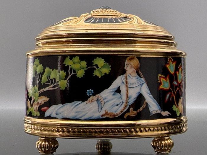 House of Faberge - Imperial 24 Karat Gold Plated Stone, Antiek en Kunst, Curiosa en Brocante