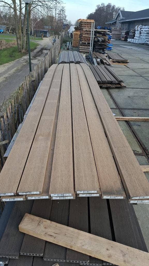 Composiet Vlonderplank Red Cedar 2,3x13,8x500 cm, Tuin en Terras, Palen, Balken en Planken, Ophalen of Verzenden