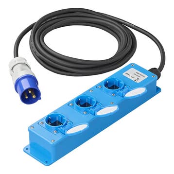ProPlus Stekkerdoos - 3-weg Schuko - 5 meter - IP44 - Neo..., Doe-het-zelf en Verbouw, Elektra en Kabels, Ophalen of Verzenden