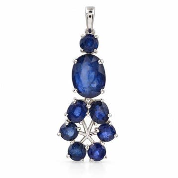 Zonder minimumprijs - Hanger - 14 karaat Witgoud - 4.51ct.