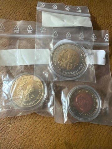 Wereld. 2003 Euro-Probe Vatikan 2€ / 20 Cent und Monaco 2005