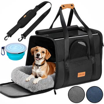 Kattentransportbox antraciet 44x34x31cm tot 20kg, Verzenden, Nieuw
