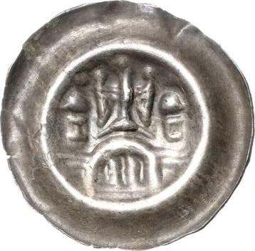 Brakteat Arnstein, Grafschaft Albrecht I 1199-1241 oder W..., Verzenden