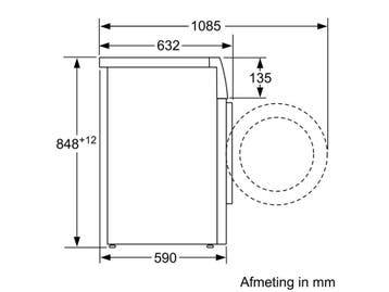 Bosch Serie 8 WAYH2842NL - Wasmachine 9 kg - i-DOS - Wit, Verzenden, Zo goed als nieuw