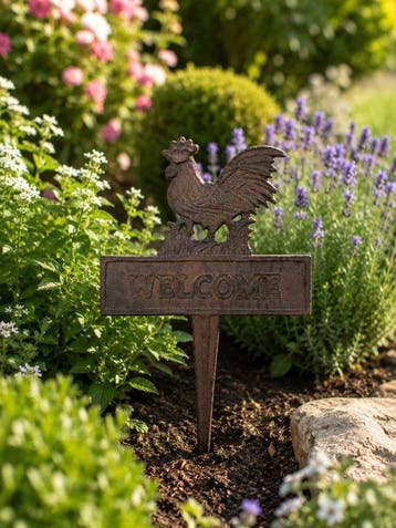 Decoratief ornament - Tuin prikker welkom gieti