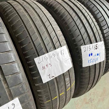 2 x Michelin Primacy 3 215-65-17 Zomerbanden 7mm, 17 inch, Ophalen of Verzenden, Band(en), Personenwagen