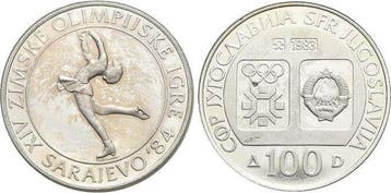 100 Dinara 1983 Jugoslawien Sozialistische Republik 1963-..., Postzegels en Munten, Munten | Europa | Niet-Euromunten, Verzenden