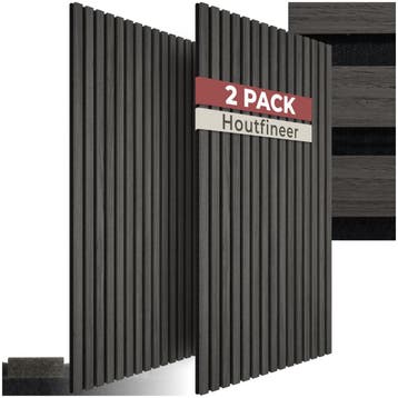 Akoestische panelen Sonic Wall II houtlook - zwarte eik, Verzenden, Nieuw