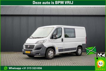 Fiat Ducato 2.3 MultiJet | DC 7-Zits | Camera | Navi | Clima, Stof, Gebruikt, Euro 6, Wit