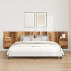 vidaXL Hoofdbord Met Kast met lade 3 pcs Oud Hout Bewerkt, Huis en Inrichting, Slaapkamer | Bedden, Verzenden, Nieuw, Bruin, Hout