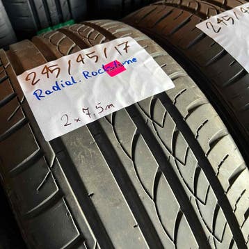 4 x Rockstone 245-45-17 Zomerbanden 7,5mm, Auto-onderdelen, 17 inch, Ophalen of Verzenden, Band(en), Personenwagen