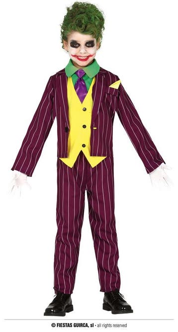 The Joker Kostuum Kind Batman, Kleding | Heren, Carnavalskleding en Feestkleding, Ophalen of Verzenden, Nieuw