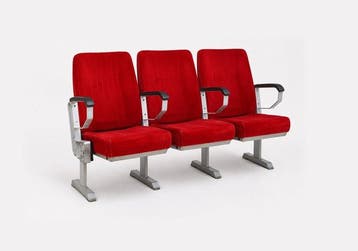 Lino Sonego - Fauteuil - Fluweel, Metaal - Rij bestaande uit