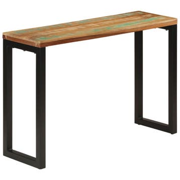 vidaXL Wandtafel 110x35x75 cm massief gerecycled hout, Verzenden, Nieuw, 60 cm of meer
