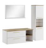 Badkamermeubel Set Bravos 100 x 46 cm - Mat Zwart, Huis en Inrichting, Badkamer | Badkamermeubels, Verzenden, Nieuw