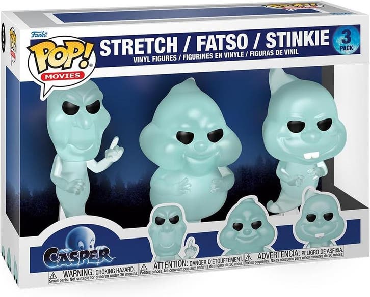 Funko Pop! - Casper 30th Anniversary - Stretch, Fatso &, Verzamelen, Poppetjes en Figuurtjes, Nieuw, Verzenden