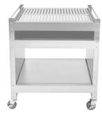 BBQ Trolley van RVS – 3 Lagen & Wielen, Voor Buiten Grillen, Verzenden, Nieuw