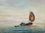 Willem van Dort Jr. (1905-1996) - Tjalk op het IJsselmeer, Antiek en Kunst, Kunst | Schilderijen | Klassiek